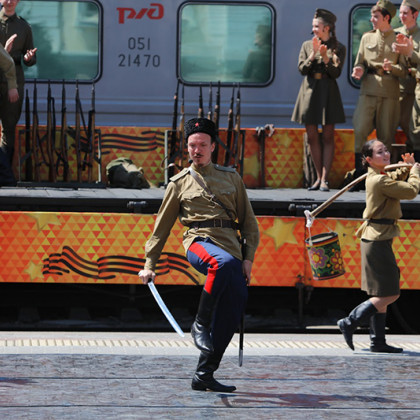Поезд «Победа» завершил 8-й ретро-тур  по СКЖД. Фоторепортаж