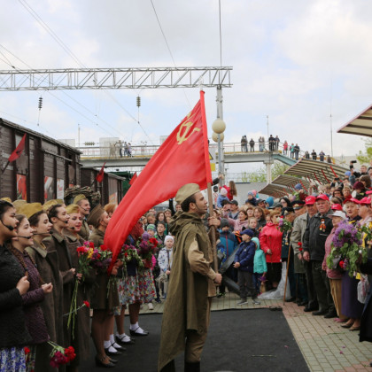 Поезд «Победа» завершил 8-й ретро-тур  по СКЖД. Фоторепортаж