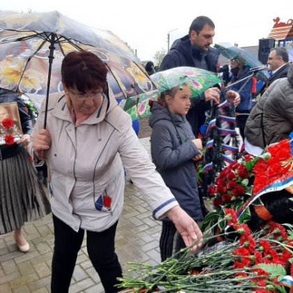 В День Победы в небольшом кубанском поселке открыли мемориал памяти