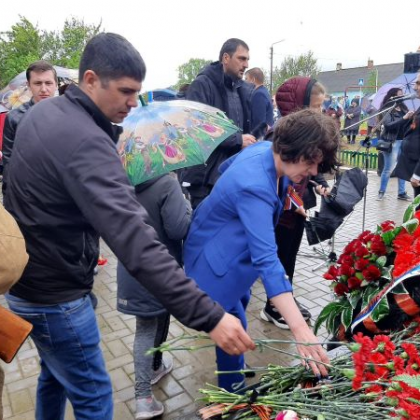 В День Победы в небольшом кубанском поселке открыли мемориал памяти