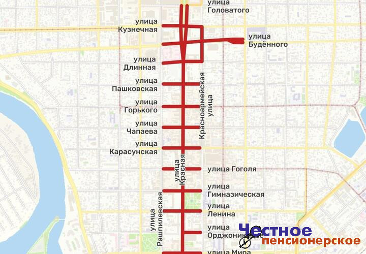 На сколько дней перекроют улицу Красную в Краснодаре, рассказали в департаменте транспорта