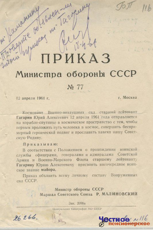 Сегодня в России отмечается День космонавтики