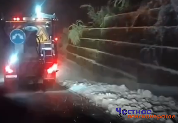 В Апшеронске на Кубани выпал первый снег